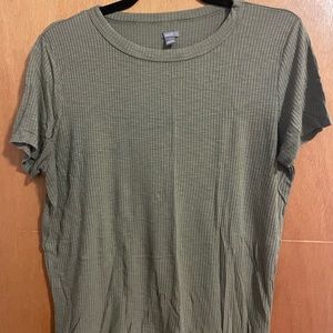 aerie ribbed baby tee